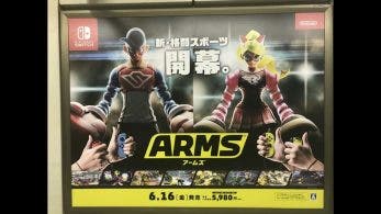 [Act.] Nuevo póster de ARMS en la estación de Shibuya